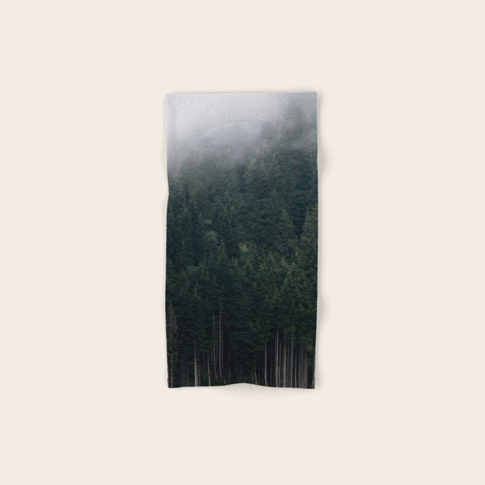 Mystic Pines - A Forest in the Fog Towels Gallery Image 1