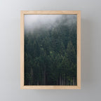 Mystic Pines - A Forest in the Fog Mini Art Print Gallery Image 1