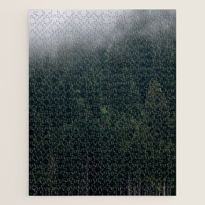 Mystic Pines - A Forest in the Fog Jigsaw Puzzle Gallery Image 1
