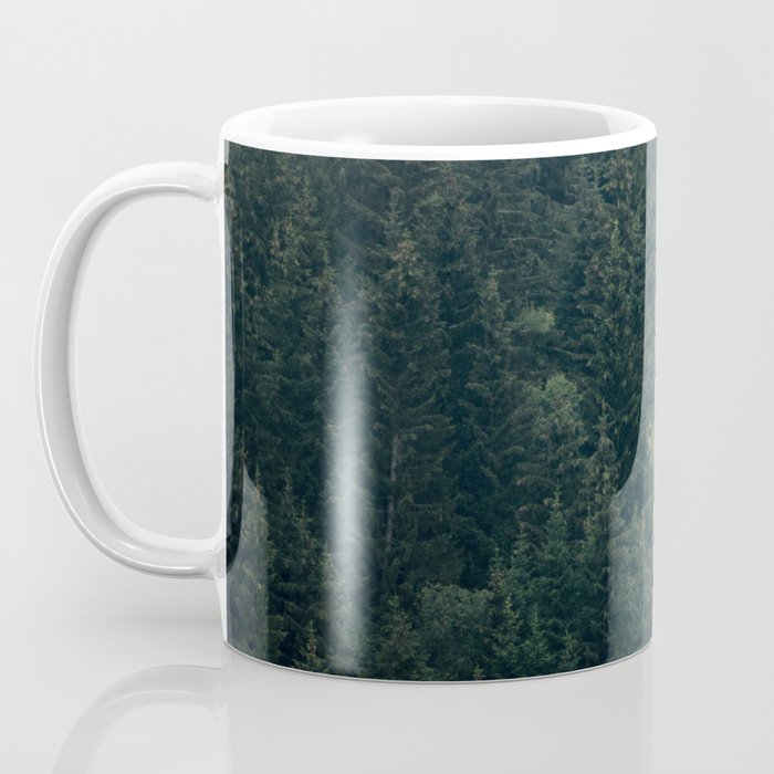 Mystic Pines - A Forest in the Fog Coffee Mug Gallery Image 3