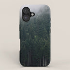 Mystic Pines - A Forest in the Fog iPhone Case Gallery Image 1