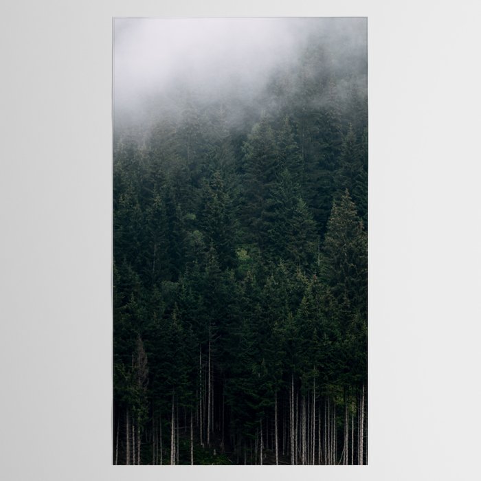 Mystic Pines - A Forest in the Fog Tablecloth Gallery Image 2
