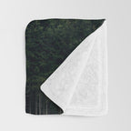 Mystic Pines - A Forest in the Fog Throw Blanket Gallery Image 3