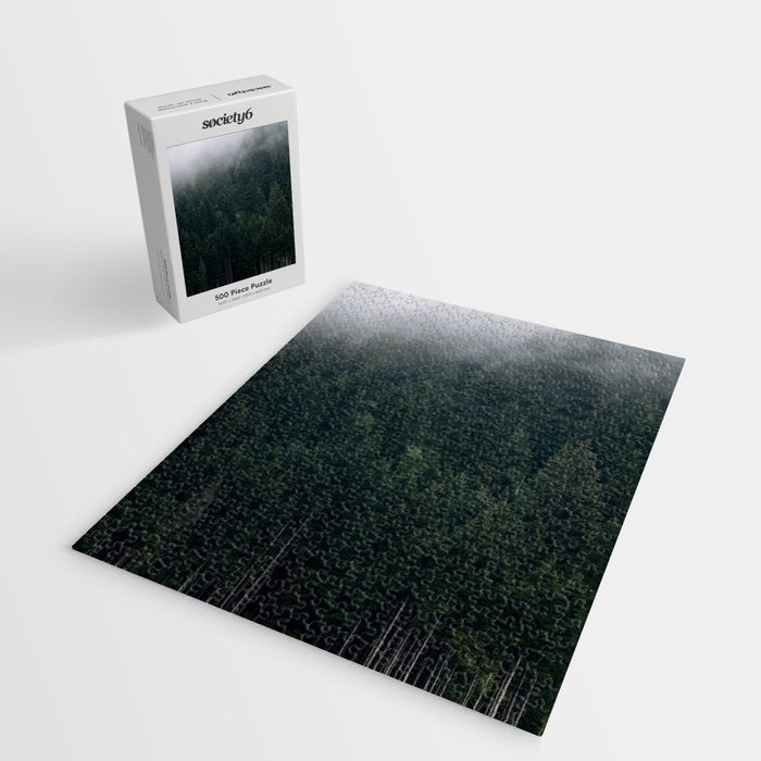 Mystic Pines - A Forest in the Fog Jigsaw Puzzle Gallery Image 2