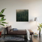 Mystic Pines - A Forest in the Fog Wood Wall Art Gallery Image 2