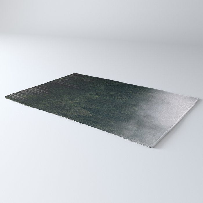 Mystic Pines - A Forest in the Fog Rug Gallery Image 3