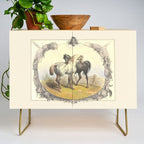 Arabian Horses - Equine Theme Vintage Illustration Credenza Gallery Image 1