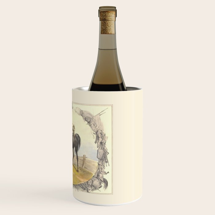 Arabian Horses - Equine Theme Vintage Illustration Wine Chiller Gallery Image 3