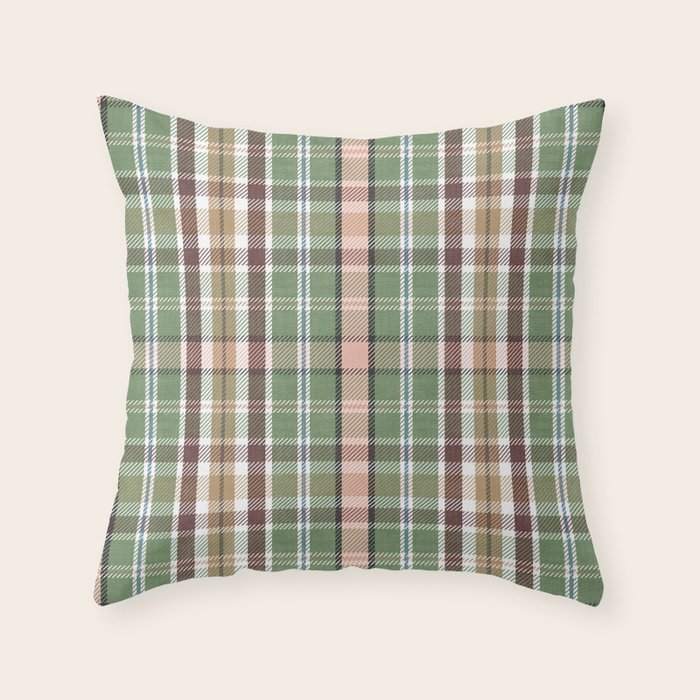 Wilderness Plaid Cozy Heirloom Multi Throw Pillow Gallery Image 6