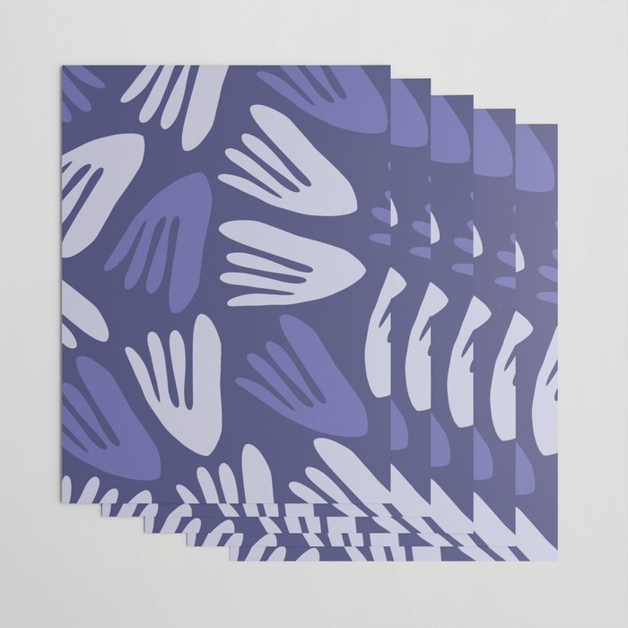 Big Cutouts Papier Découpé Abstract Pattern in Purple and Lavender Wrapping Paper Gallery Image 3