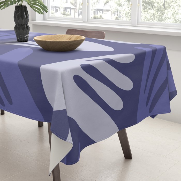 Big Cutouts Papier Découpé Abstract Pattern in Purple and Lavender Tablecloth Gallery Image 3
