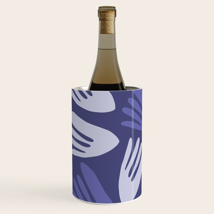 Big Cutouts Papier Découpé Abstract Pattern in Purple and Lavender Wine Chiller Gallery Image 3