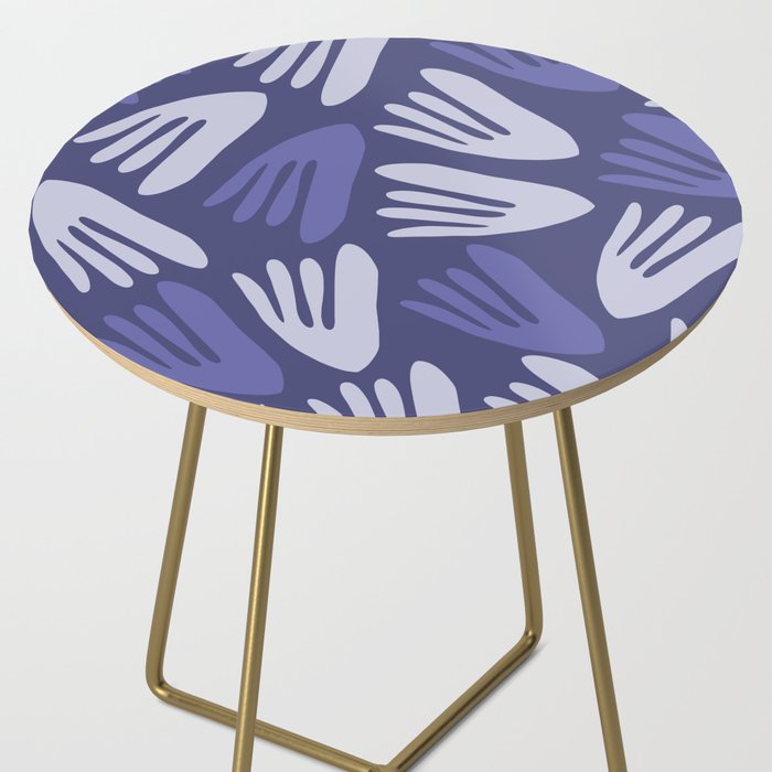 Big Cutouts Papier Découpé Abstract Pattern in Purple and Lavender Side Table Gallery Image 2