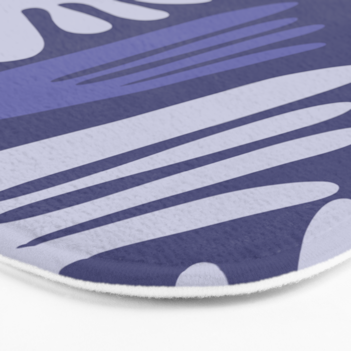 Big Cutouts Papier Découpé Abstract Pattern in Purple and Lavender Bath Mat Gallery Image 3