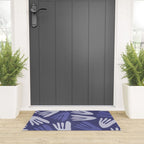 Big Cutouts Papier Découpé Abstract Pattern in Purple and Lavender Welcome Mat Gallery Image 3