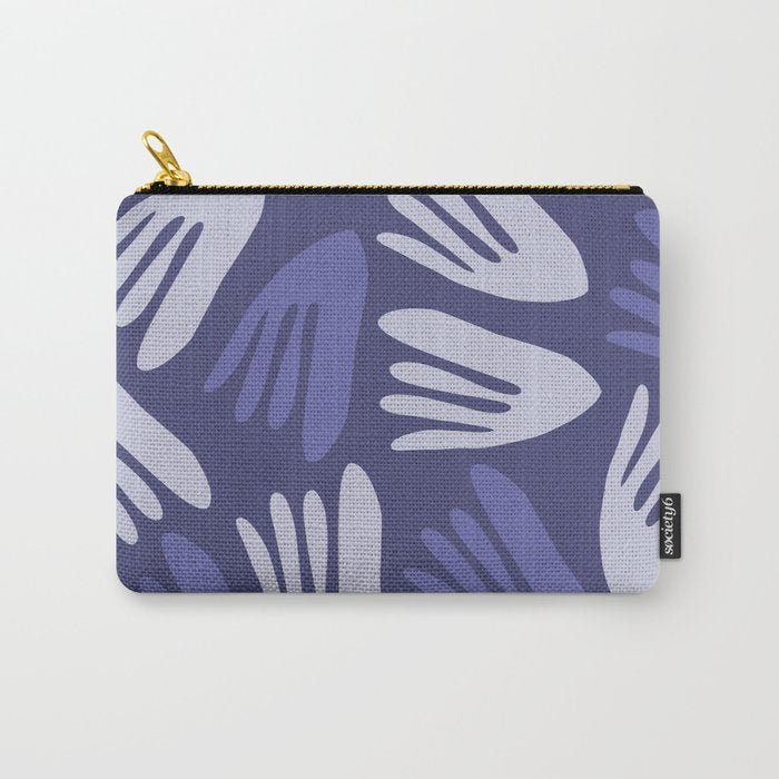 Big Cutouts Papier Découpé Abstract Pattern in Purple and Lavender Carry All Pouch Gallery Image 1