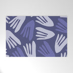Big Cutouts Papier Découpé Abstract Pattern in Purple and Lavender Welcome Mat Gallery Image 1