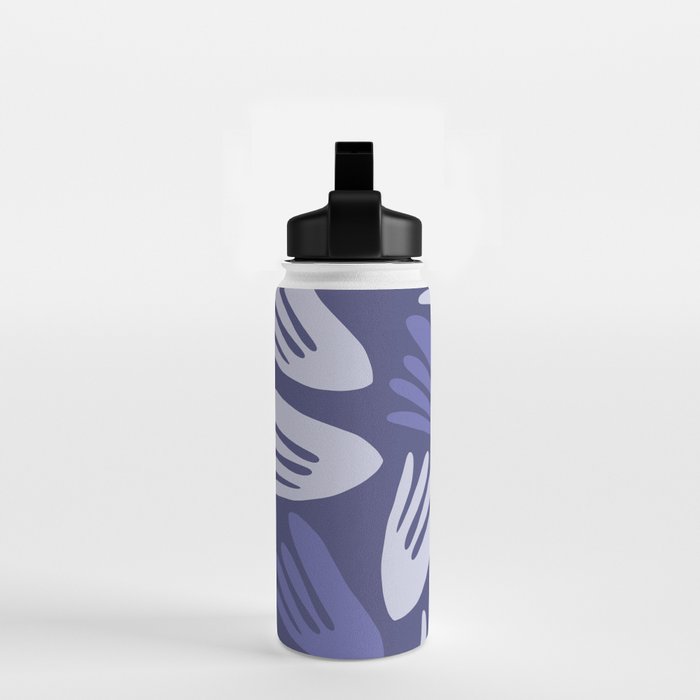 Big Cutouts Papier Découpé Abstract Pattern in Purple and Lavender Water Bottle Gallery Image 2