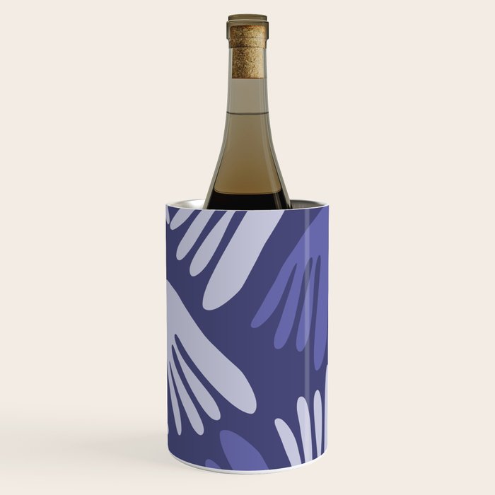 Big Cutouts Papier Découpé Abstract Pattern in Purple and Lavender Wine Chiller Gallery Image 2