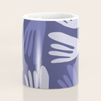 Big Cutouts Papier Découpé Abstract Pattern in Purple and Lavender Coffee Mug Gallery Image 4