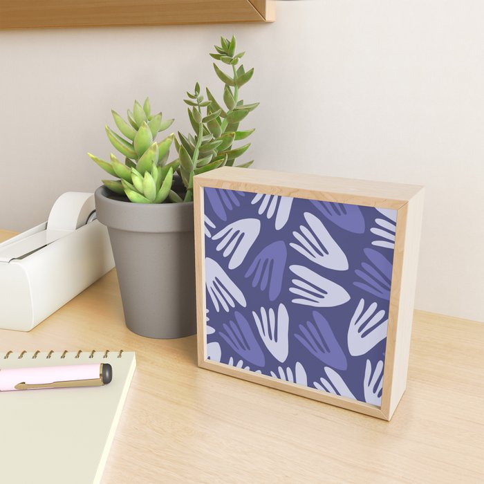 Big Cutouts Papier Découpé Abstract Pattern in Purple and Lavender Mini Art Print Gallery Image 2