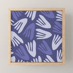 Big Cutouts Papier Découpé Abstract Pattern in Purple and Lavender Mini Art Print Gallery Image 1