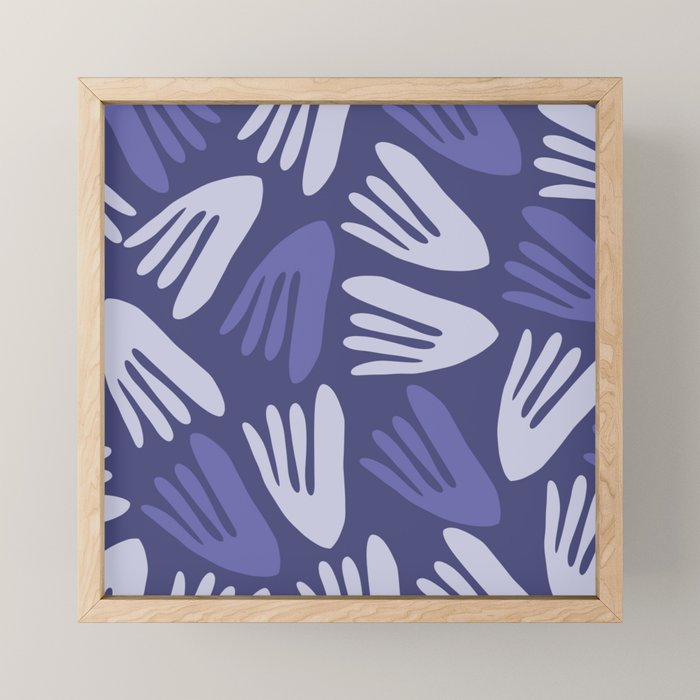 Big Cutouts Papier Découpé Abstract Pattern in Purple and Lavender Mini Art Print Gallery Image 1