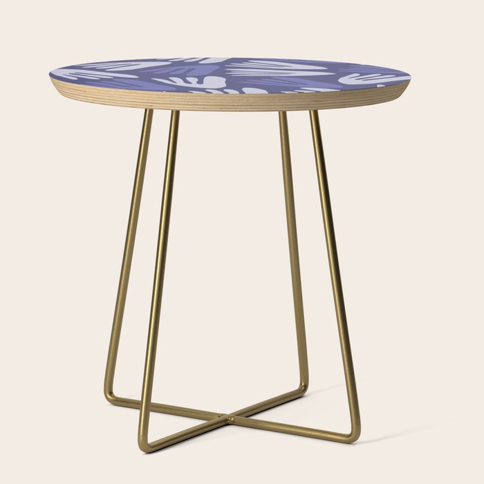 Big Cutouts Papier Découpé Abstract Pattern in Purple and Lavender Side Table Gallery Image 1