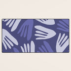 Big Cutouts Papier Découpé Abstract Pattern in Purple and Lavender Desk Mat Gallery Image 3
