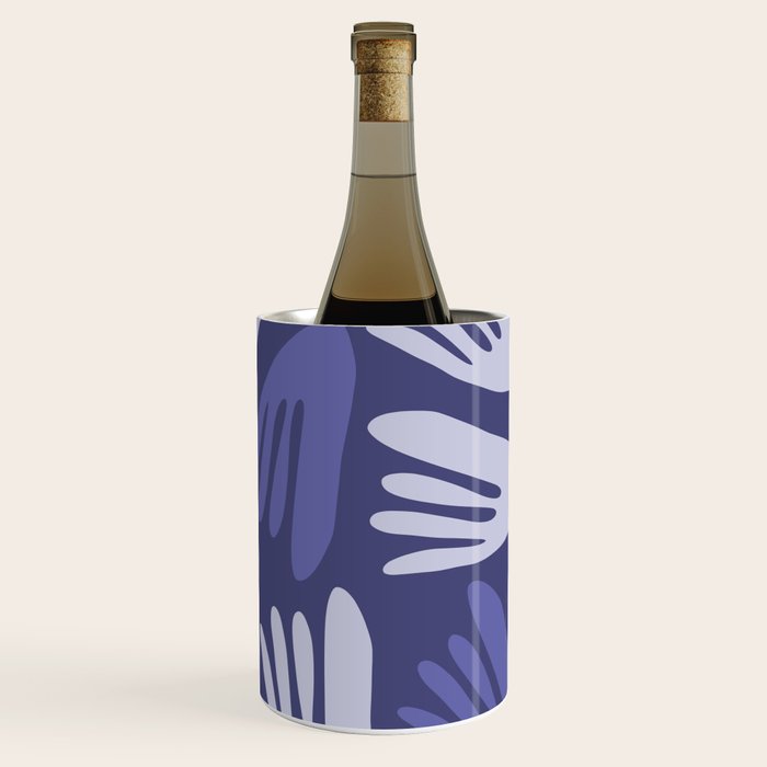 Big Cutouts Papier Découpé Abstract Pattern in Purple and Lavender Wine Chiller Gallery Image 1