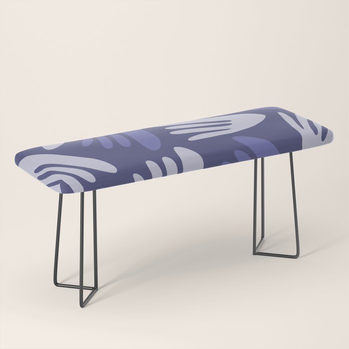 Big Cutouts Papier Découpé Abstract Pattern in Purple and Lavender Bench Gallery Image 1