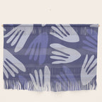 Big Cutouts Papier Découpé Abstract Pattern in Purple and Lavender Wall Hanging Gallery Image 1