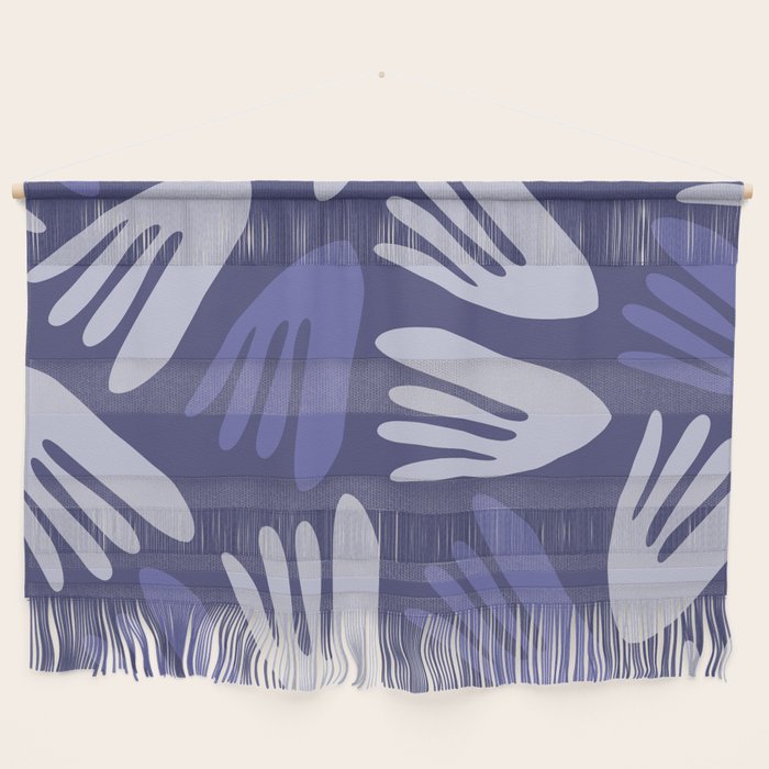 Big Cutouts Papier Découpé Abstract Pattern in Purple and Lavender Wall Hanging Gallery Image 1