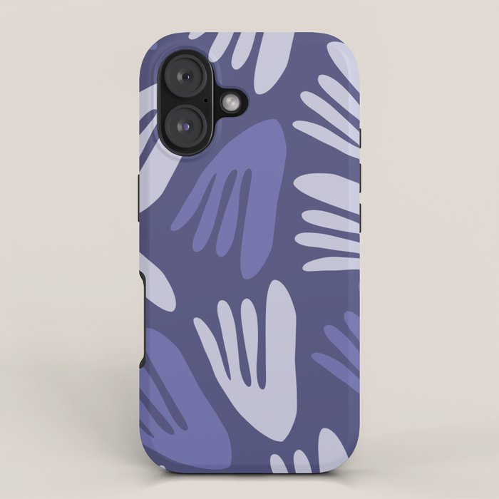 Big Cutouts Papier Découpé Abstract Pattern in Purple and Lavender iPhone Case Gallery Image 1