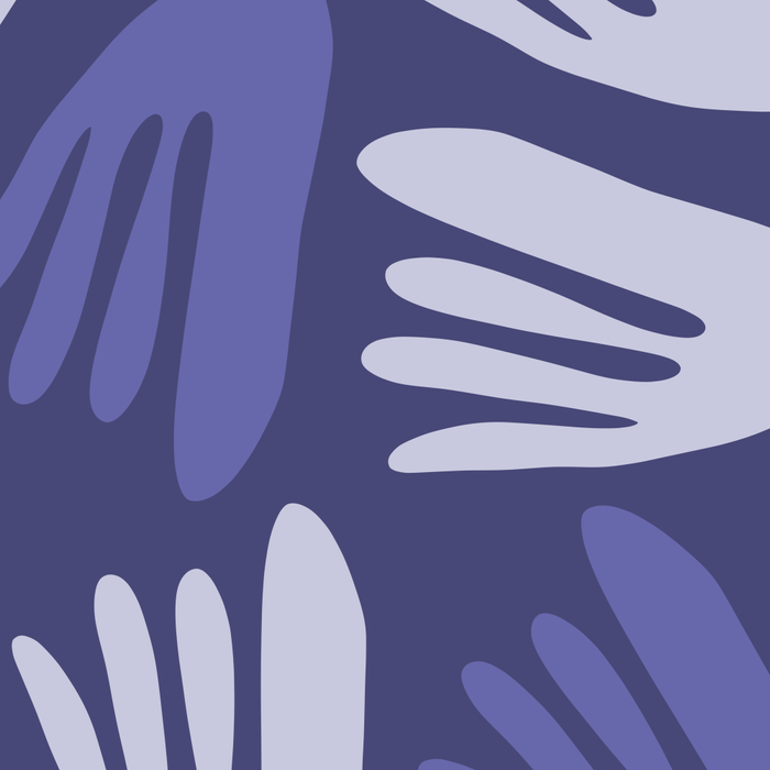 Big Cutouts Papier Découpé Abstract Pattern in Purple and Lavender Coffee Mug Gallery Image 2