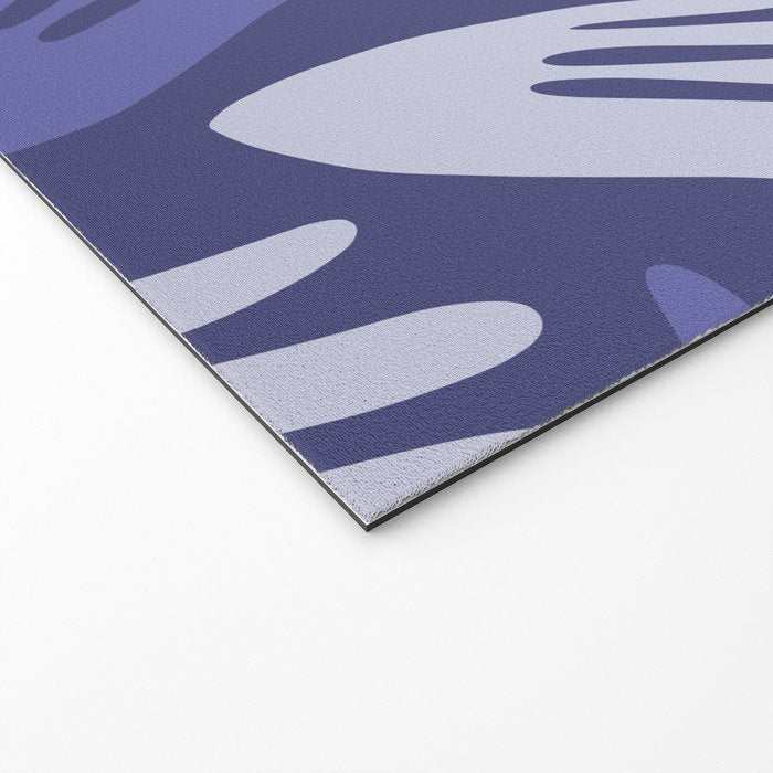 Big Cutouts Papier Découpé Abstract Pattern in Purple and Lavender Welcome Mat Gallery Image 2