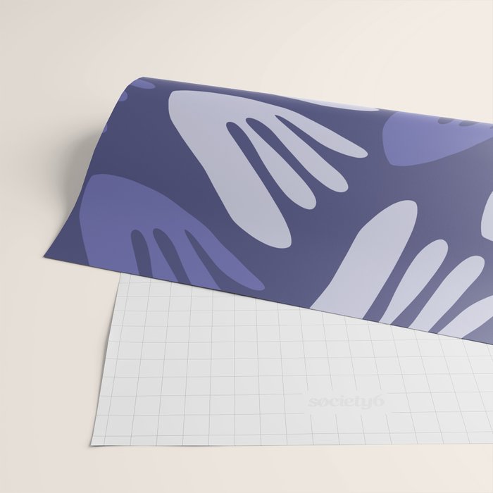 Big Cutouts Papier Découpé Abstract Pattern in Purple and Lavender Wrapping Paper Gallery Image 2