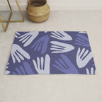 Big Cutouts Papier Découpé Abstract Pattern in Purple and Lavender Rug Gallery Image 1