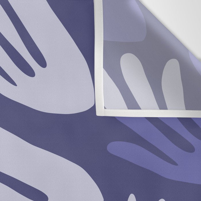 Big Cutouts Papier Découpé Abstract Pattern in Purple and Lavender Wall Tapestry Gallery Image 3