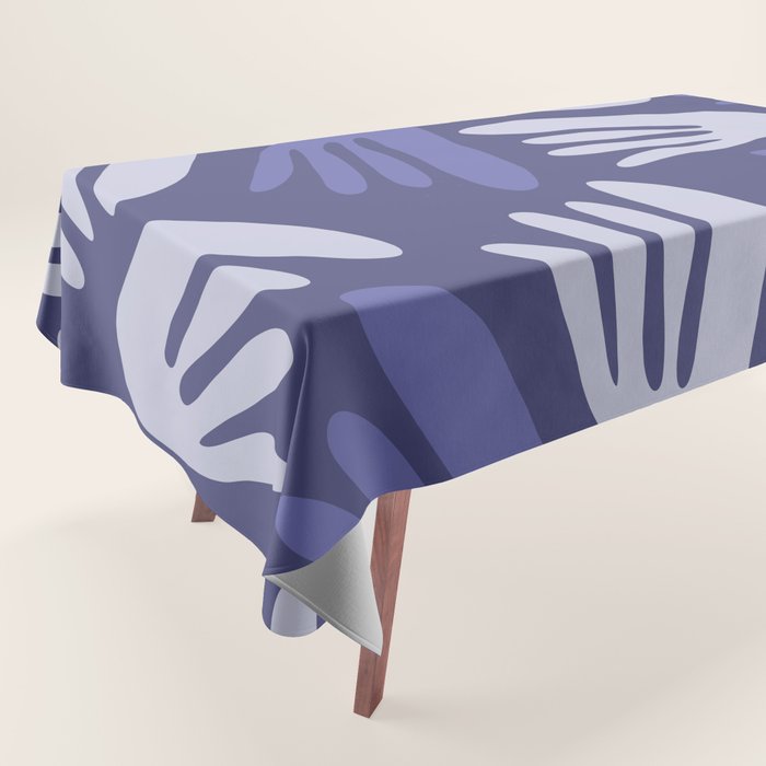 Big Cutouts Papier Découpé Abstract Pattern in Purple and Lavender Tablecloth Gallery Image 1