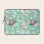 Happy Sloth - Tropical Mint Rainforest Laptop Sleeve Gallery Image 1