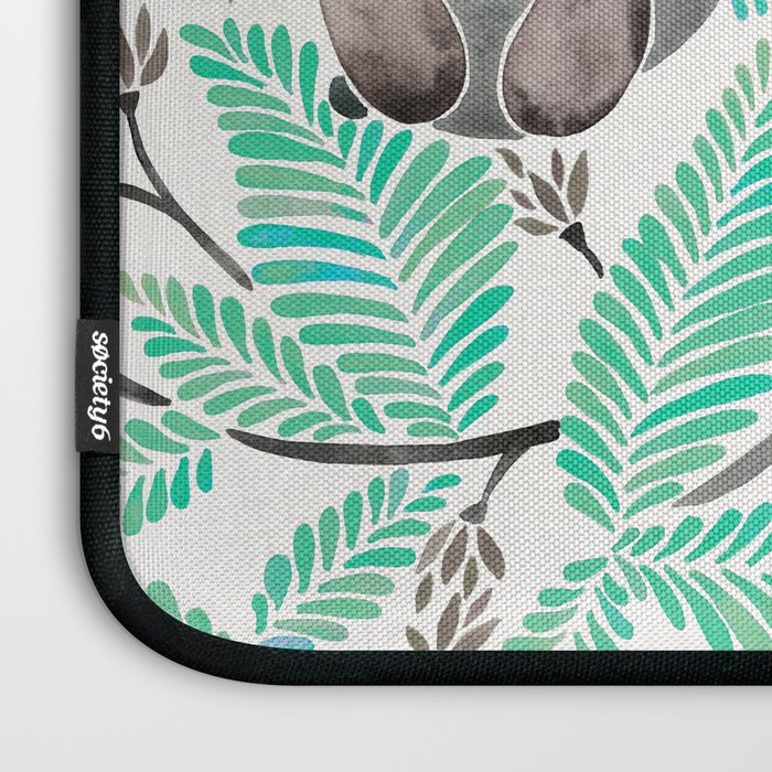 Happy Sloth - Tropical Mint Rainforest Laptop Sleeve Gallery Image 3
