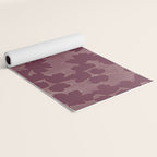 Shadow Poppies - Berry Yoga Mat Gallery Image 2