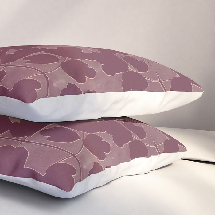 Shadow Poppies - Berry Pillow Sham Gallery Image 3