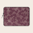 Shadow Poppies - Berry Laptop Sleeve Gallery Image 1