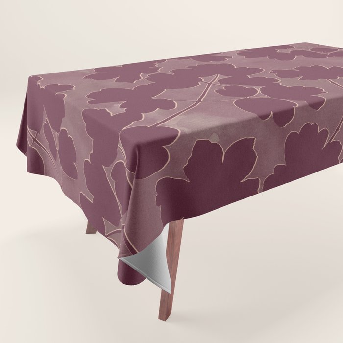 Shadow Poppies - Berry Tablecloth Gallery Image 1