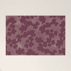 Shadow Poppies - Berry Welcome Mat Gallery Image 1