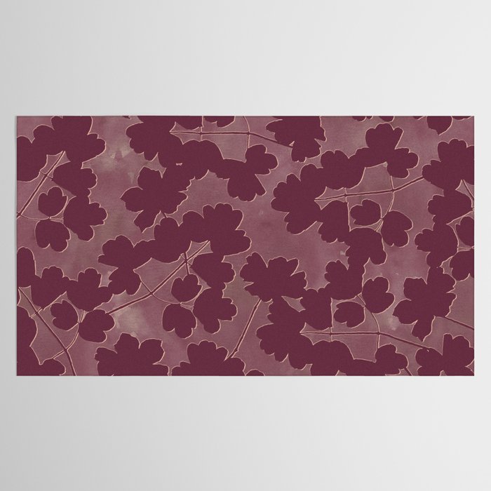 Shadow Poppies - Berry Tablecloth Gallery Image 2