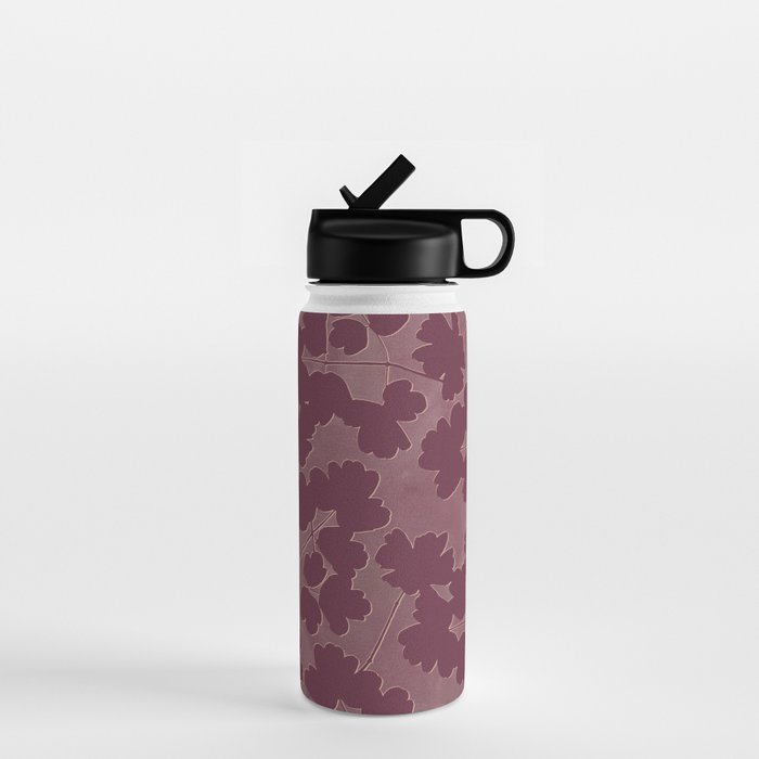 Shadow Poppies - Berry Water Bottle Gallery Image 1