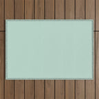 Duck Egg Solid Color Outdoor Rug Gallery Image 1